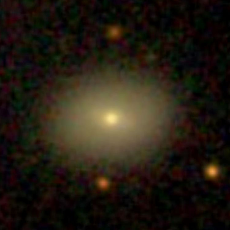 SDSS image of elliptical galaxy PGC 213877, an apparent but not actual companion of NGC 3853