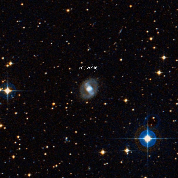 DSS image of region near lenticular galaxy PGC 26918, also known as ESO 565-11