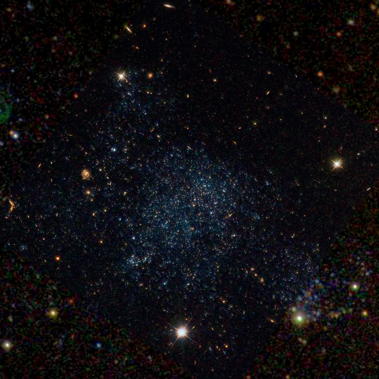 HST image of irregular galaxy PGC 28757