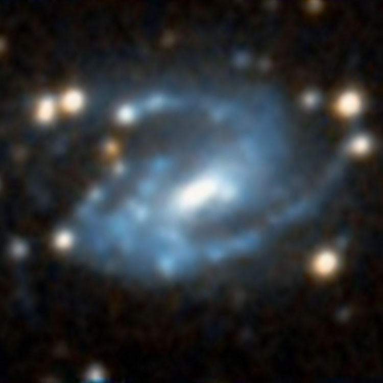 DSS image of spiral galaxy PGC 31565, which is sometimes mis-called NGC 3318B