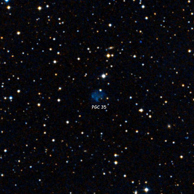 Wikisky image of region near PGC 35