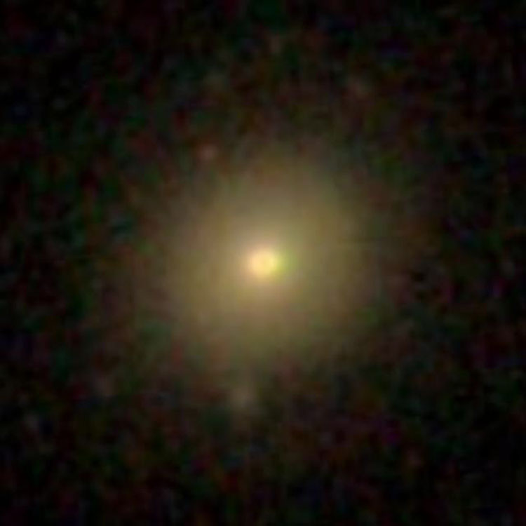 SDSS image of elliptical galaxy PGC 44162, which is sometimes misidentified as NGC 4824