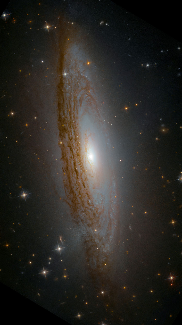 HST image of spiral galaxy PGC 47660, also known as ESO 021-004