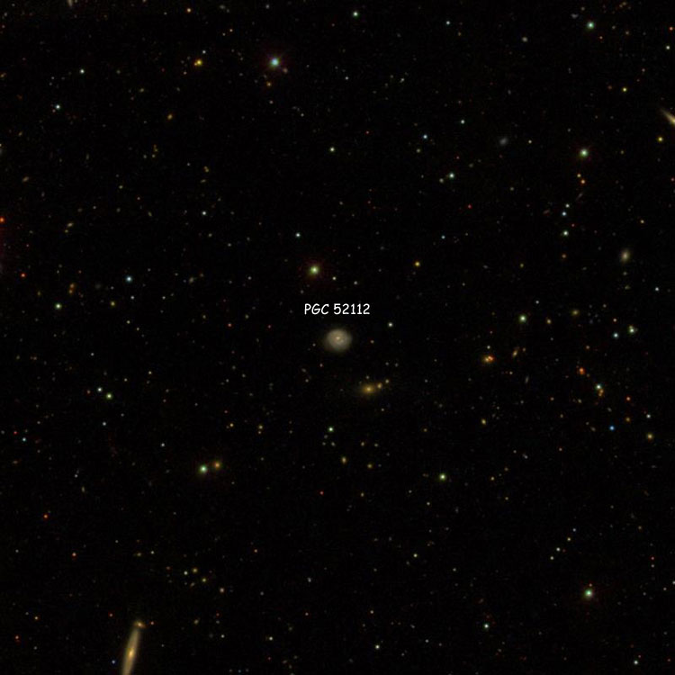 SDSS image of region near spiral galaxy PGC 52112