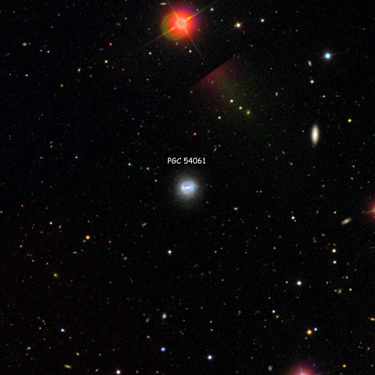 SDSS image of region near spiral galaxy PGC 54061