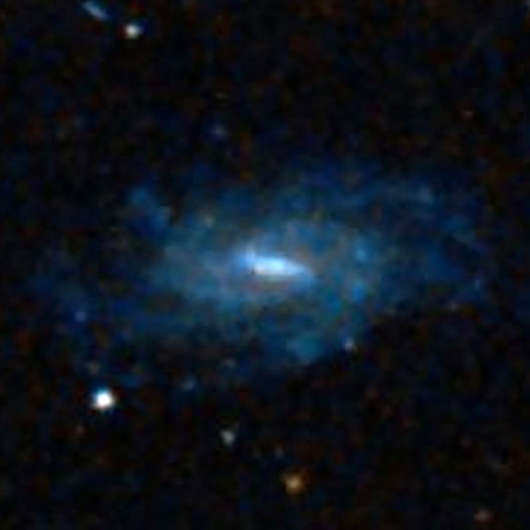 DSS image of spiral galaxy PGC 54150, often misidentified as NGC 5881