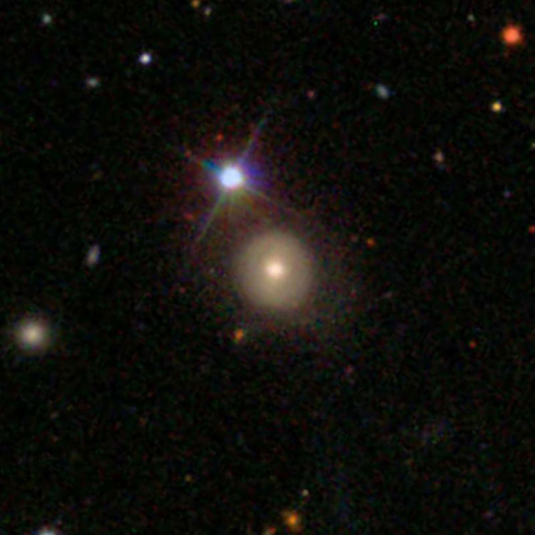 SDSS image of lenticular galaxy PGC 59065, one of the components of Arp 103