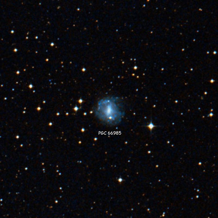 DSS image of region near spiral galaxy PGC 66985