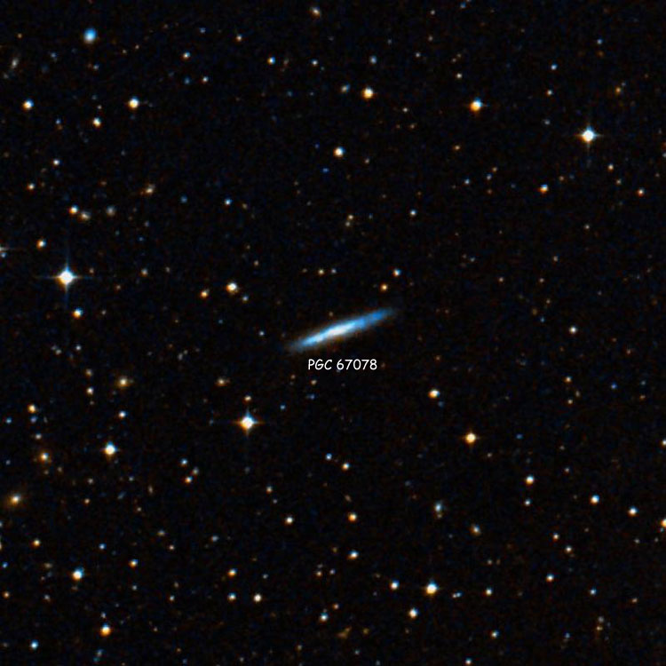 DSS image of region near spiral galaxy PGC 67078