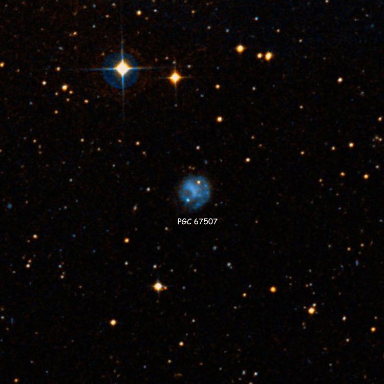 DSS image of region near spiral galaxy PGC 67507