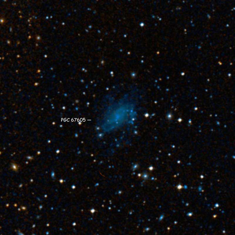 DSS image of region near spiral galaxy PGC  67605