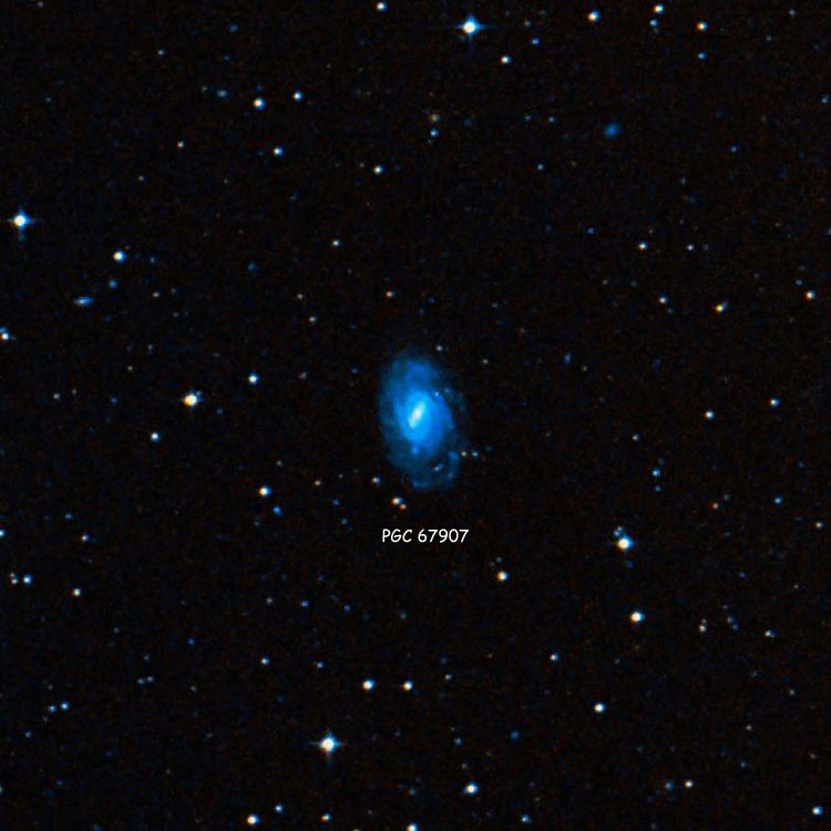 DSS image of region near spiral galaxy PGC 67907