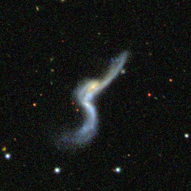 SDSS image of peculiar spiral galaxy PGC 70414