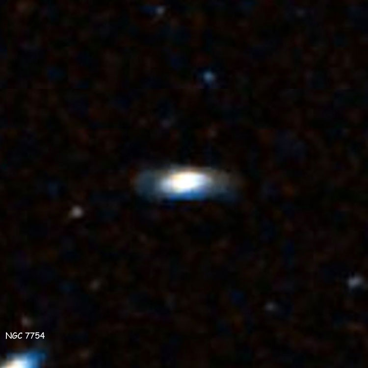 DSS image of lenticular galaxy PGC 72509, sometimes referred to as NGC 7754A