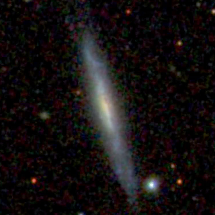 SDSS image of spiral galaxy PGC 73156, which is sometimes misidentified as NGC 7799