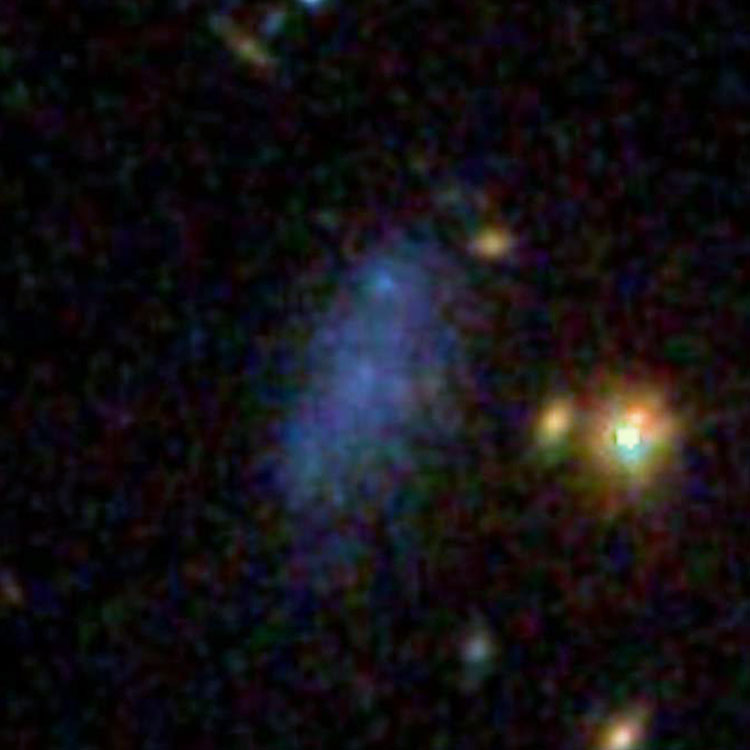 SDSS image of the dwarf irregular galaxy Pisces B