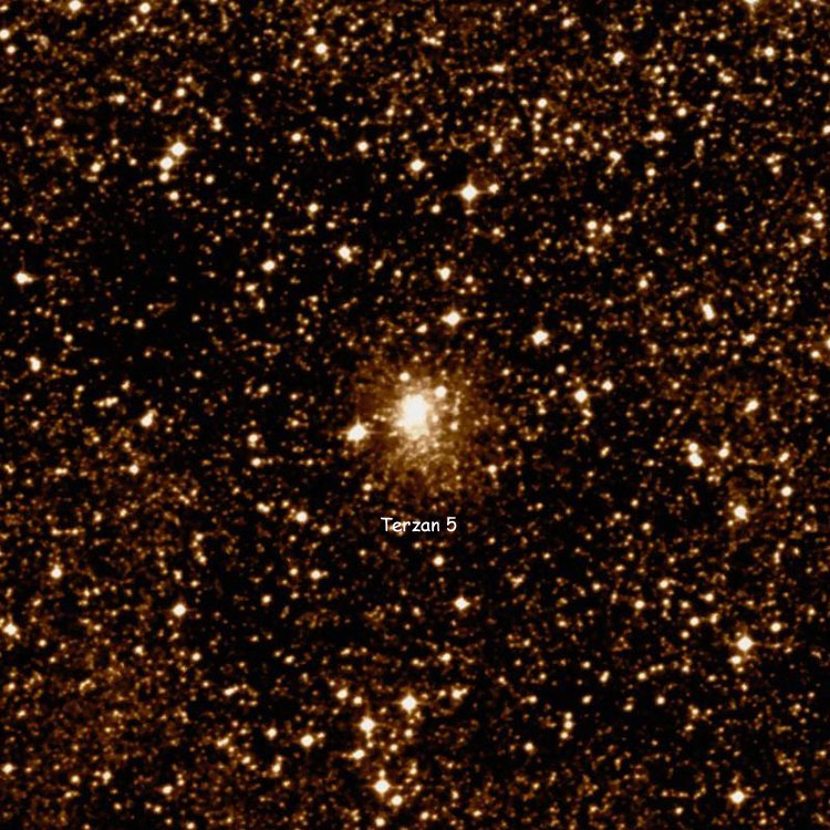 DSS image of region near globular cluster Terzan 5