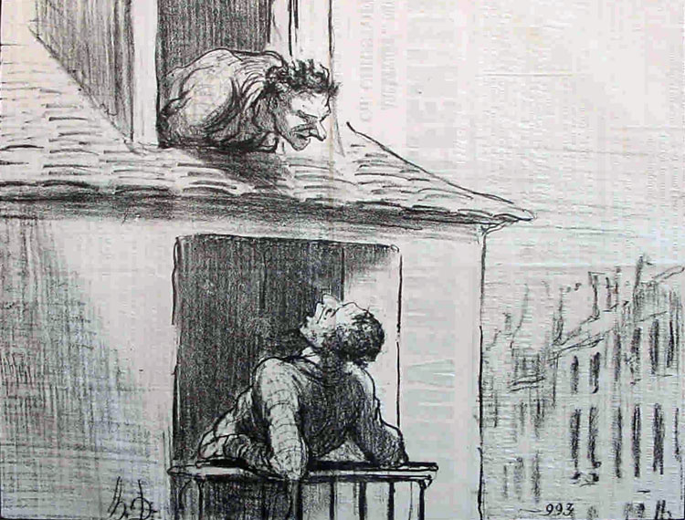 March 11, 1857; a cartoon by Honore Daumier
