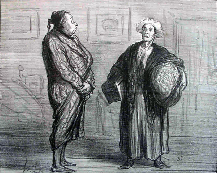 March 13, 1857; a cartoon by Honore Daumier