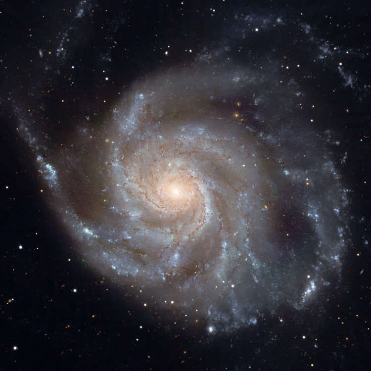 HST mosaic of spiral galaxy NGC 5457, also known as M101 and Arp 26