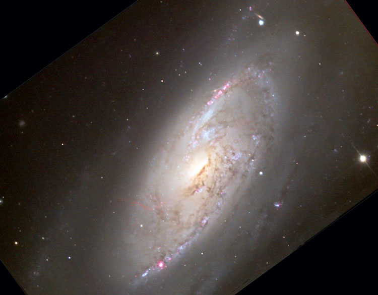 NOAO image of most of spiral galaxy NGC 4258, also known as M106