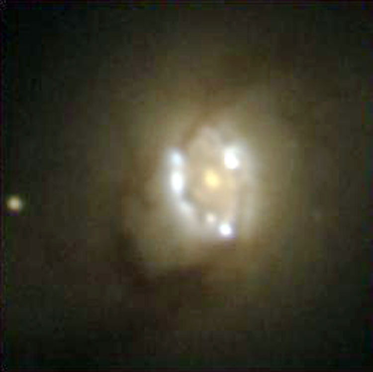 NOAO image of innermost core of spiral galaxy NGC 3351, also known as M95