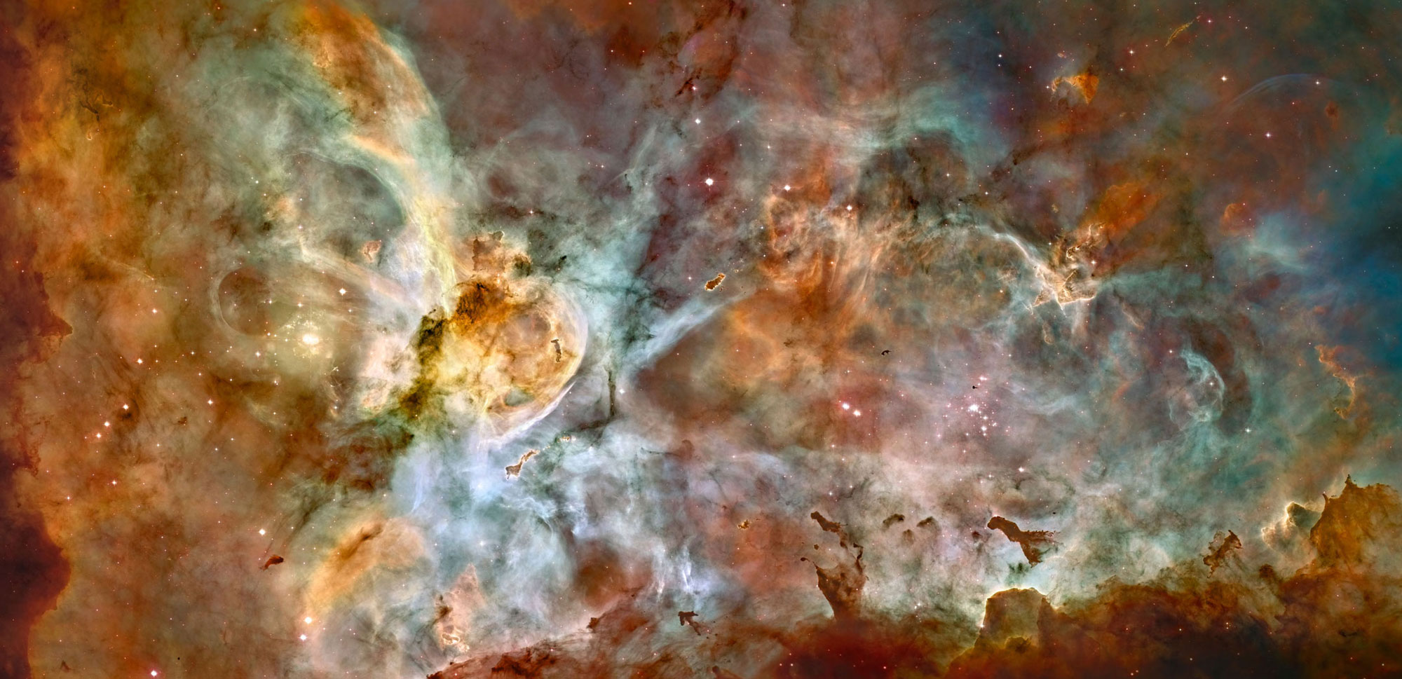 HST panoramic composite of the Keyhole Nebula region
