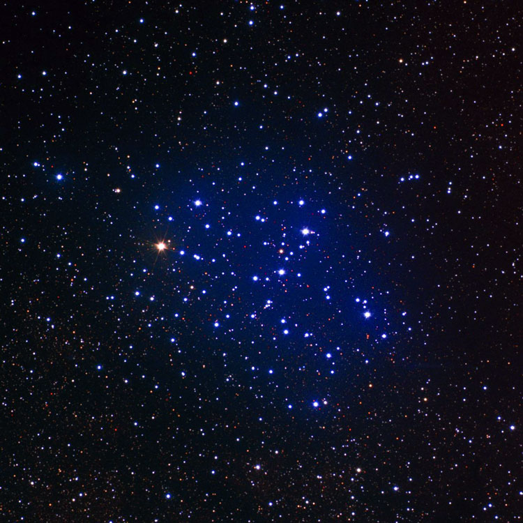 NOAO image of open cluster NGC 6405, the Butterfly Cluster, also known as M6