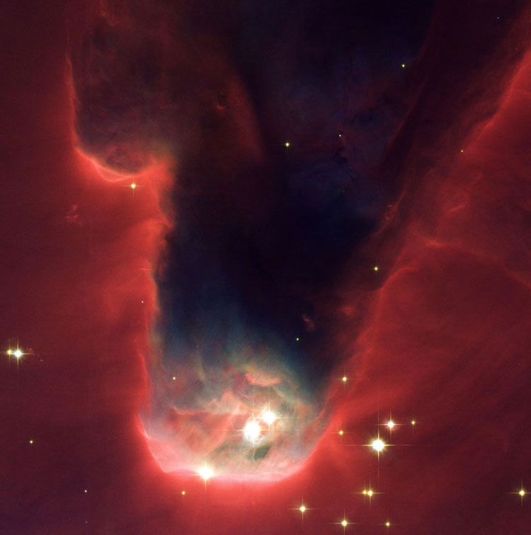 HST image of the region near the Cone Nebula