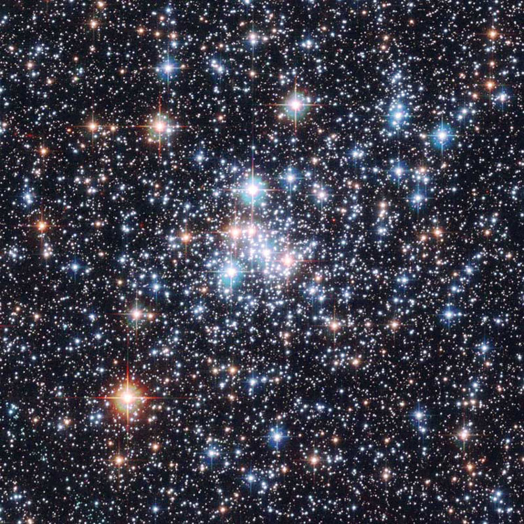 HST image of open cluster NGC 290, in the Small Magellanic Cloud