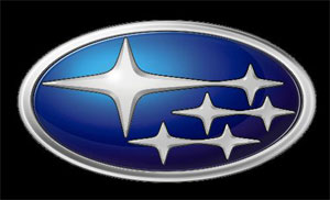 Image of the logo for Subaru cars, which is deliberately similar to the Pleiades because the Japanese name of the cluster is Subaru